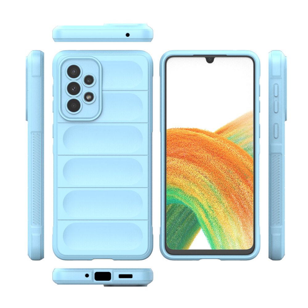  Samsung Galaxy A33 5G Kılıf Optimum Silikon - Sky Blue