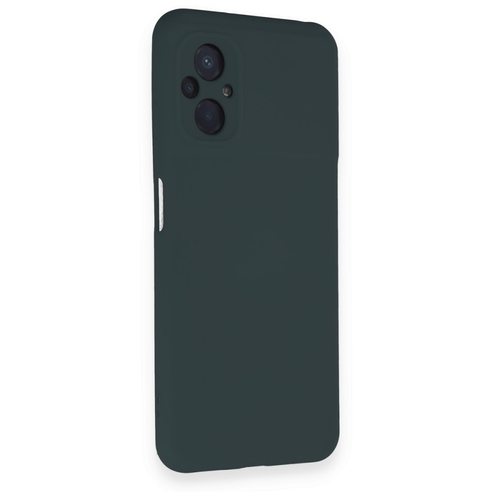 Xiaomi Poco M5 Kılıf Nano içi Kadife Silikon - Koyu Yeşil Xiaomi Poco M5 Kılıf Nano içi Kadife Silikon - Koyu Yeşil