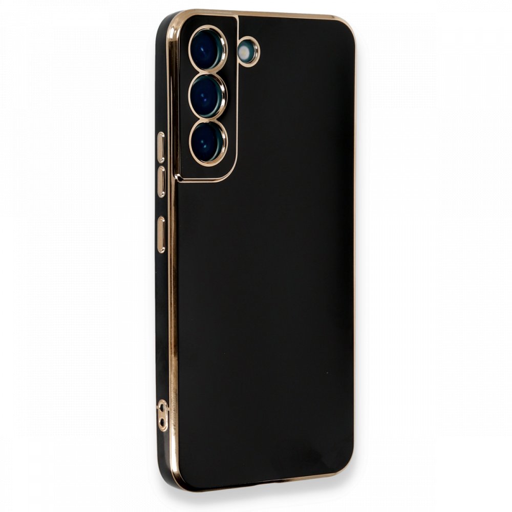  Samsung Galaxy S22 Plus Kılıf Volet Silikon - Siyah