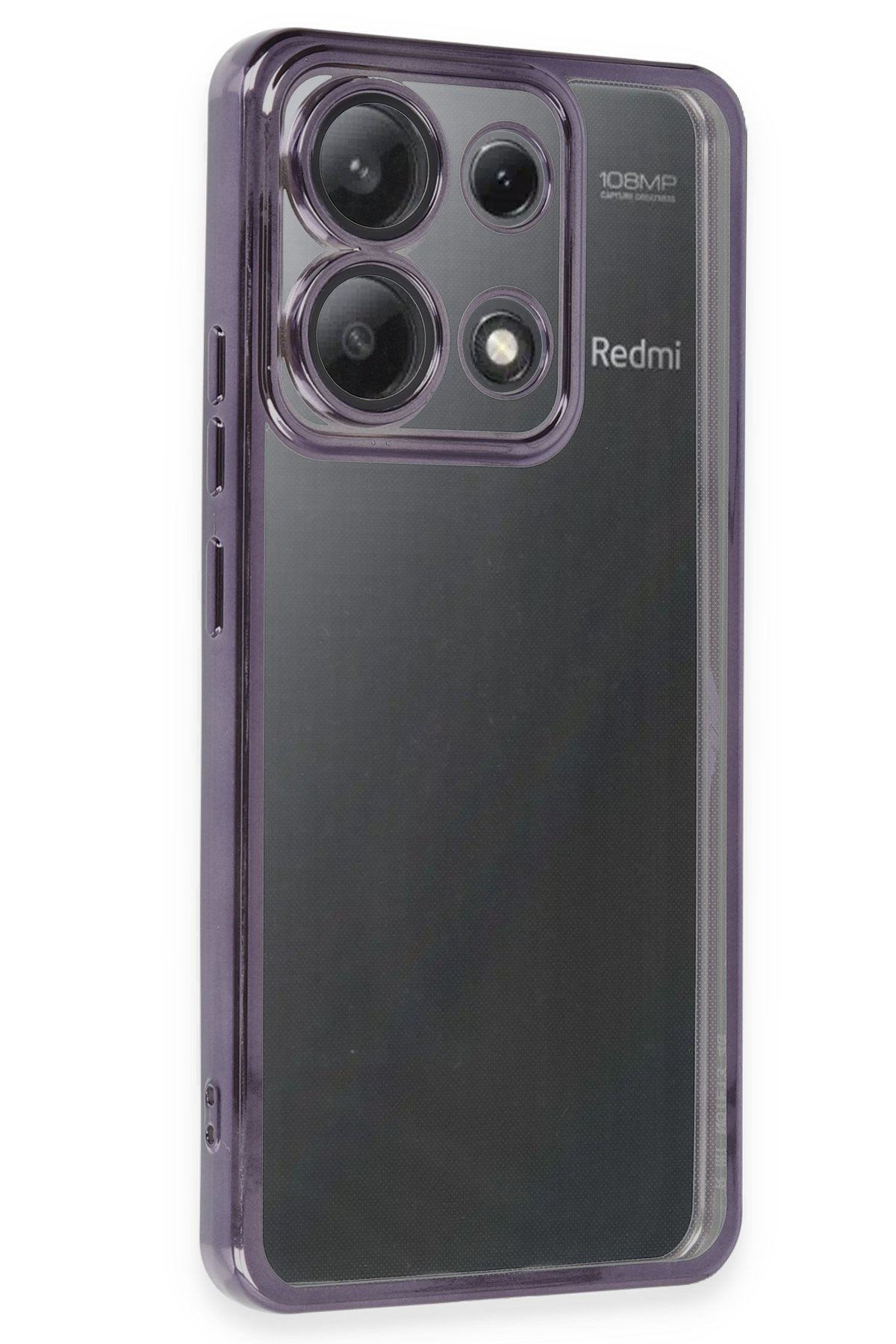 Xiaomi Poco X6 Kılıf Razer Lensli Silikon - Mor  Xiaomi Poco X6 Kılıf Razer Lensli Silikon - Mor