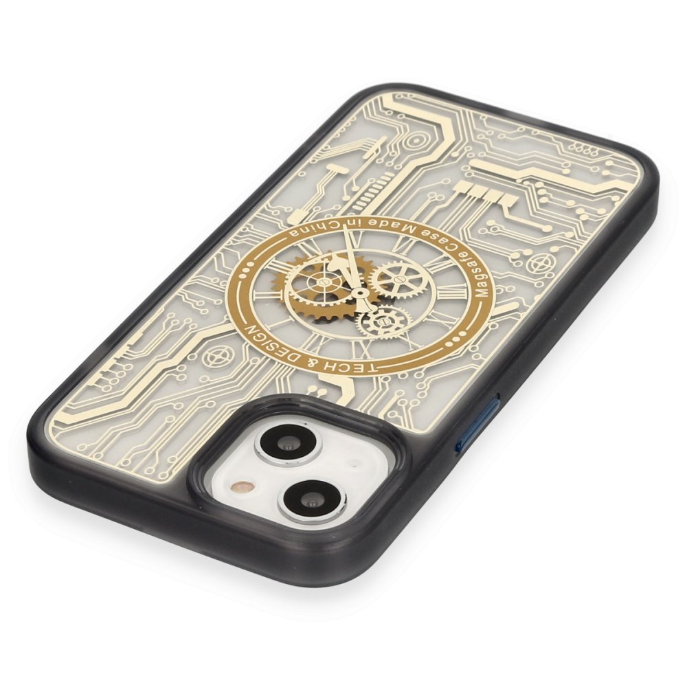  iPhone 14 Kılıf Magic Magneticsafe Silikon - Siyah