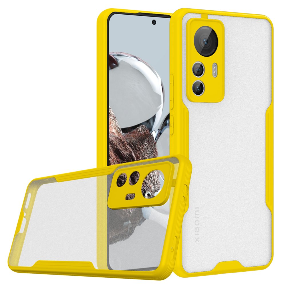  Xiaomi Mi 12T Kılıf Platin Silikon - Sarı