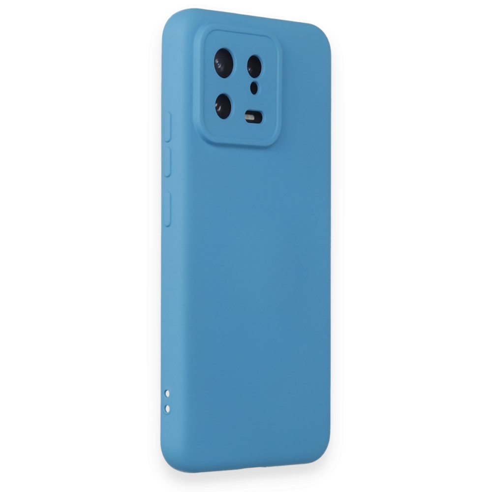 Xiaomi Mi 13 Kılıf Nano içi Kadife Silikon - Mavi Xiaomi Mi 13 Kılıf Nano içi Kadife Silikon - Mavi