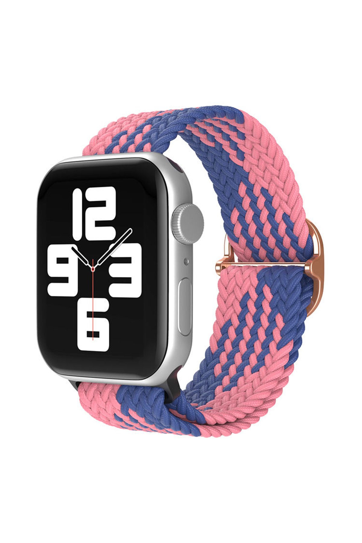 Apple Watch 40mm Star Kordon - Pembe-Mavi Apple Watch 40mm Star Kordon - Pembe-Mavi