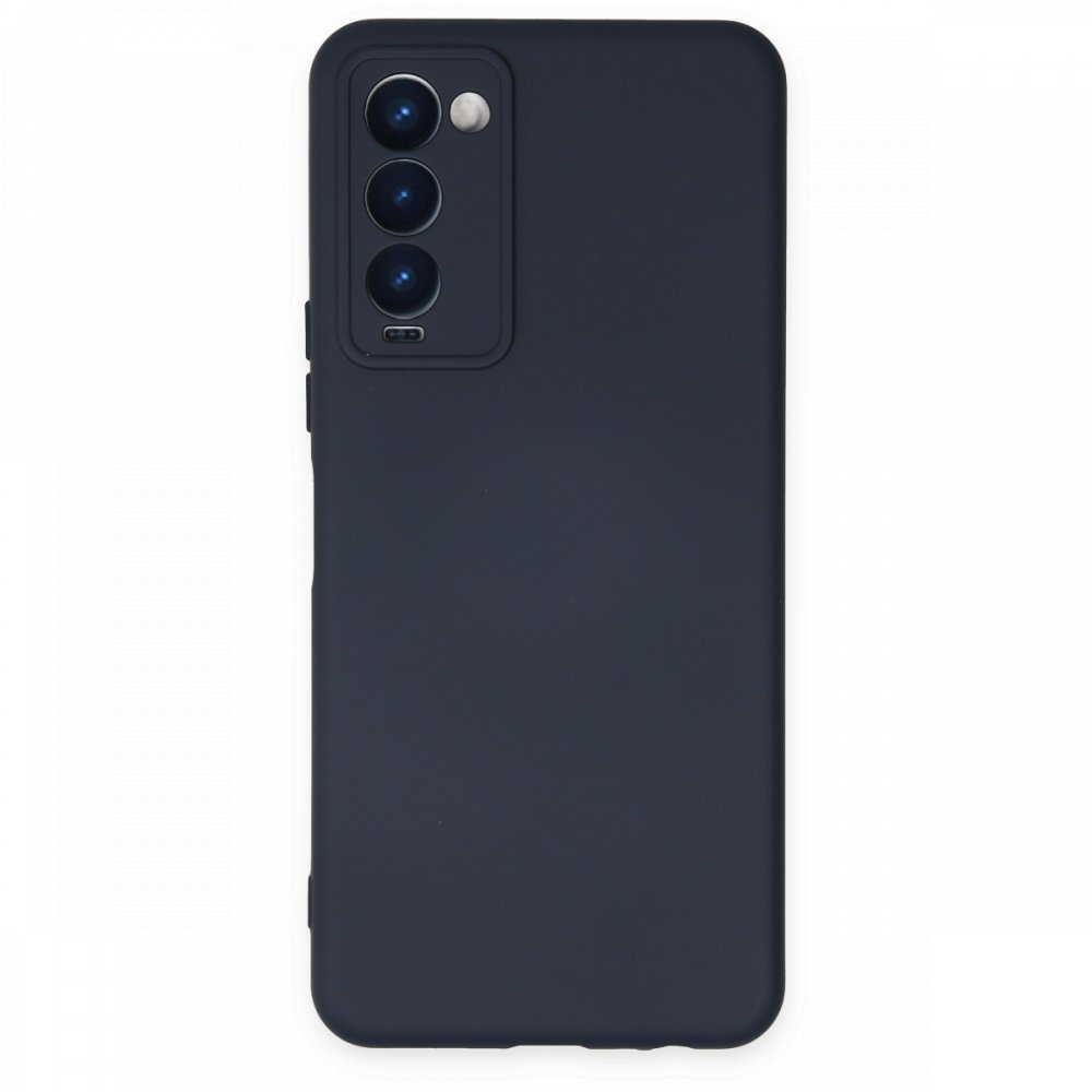  Tecno Camon 18T Kılıf Nano içi Kadife Silikon - Lacivert