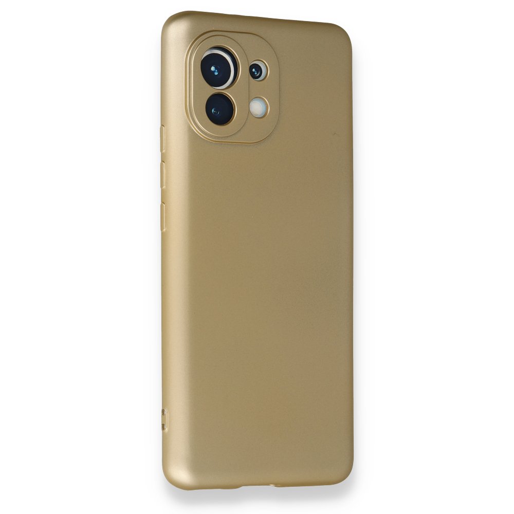  Xiaomi Mi 11 Kılıf First Silikon - Gold