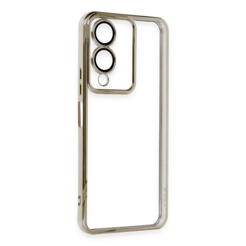 Vivo Y17S Kılıf Razer Lensli Silikon - Gold Vivo Y17S Kılıf Razer Lensli Silikon - Gold