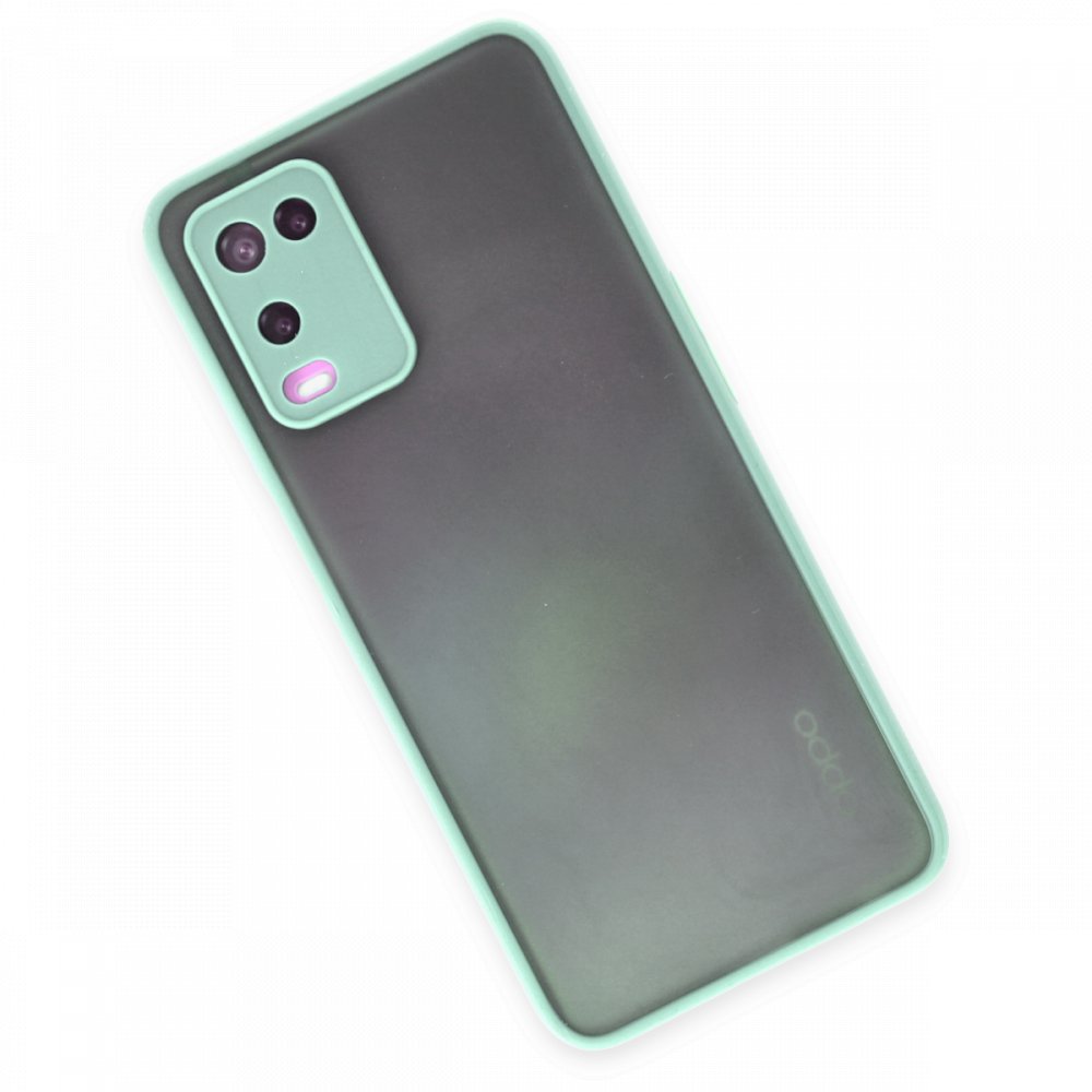 Oppo A54 4G Kılıf Montreal Silikon Kapak - Turkuaz Oppo A54 4G Kılıf Montreal Silikon Kapak - Turkuaz