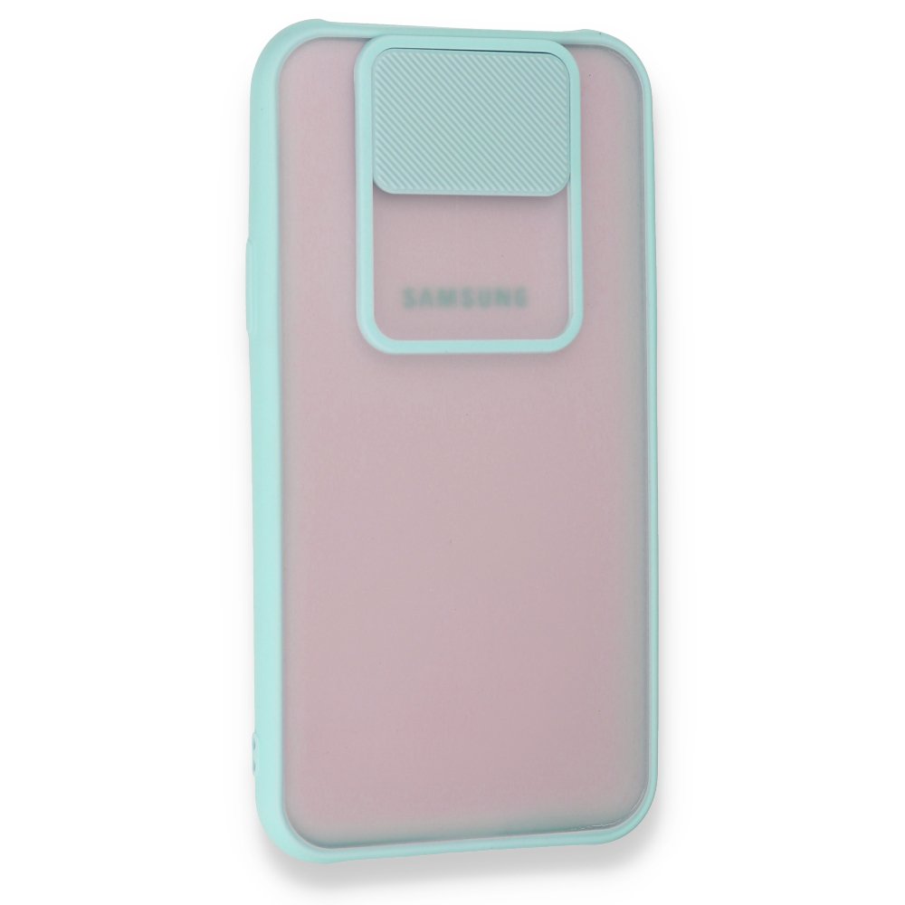  Samsung Galaxy J7 Kılıf Palm Buzlu Kamera Sürgülü Silikon - Turkuaz