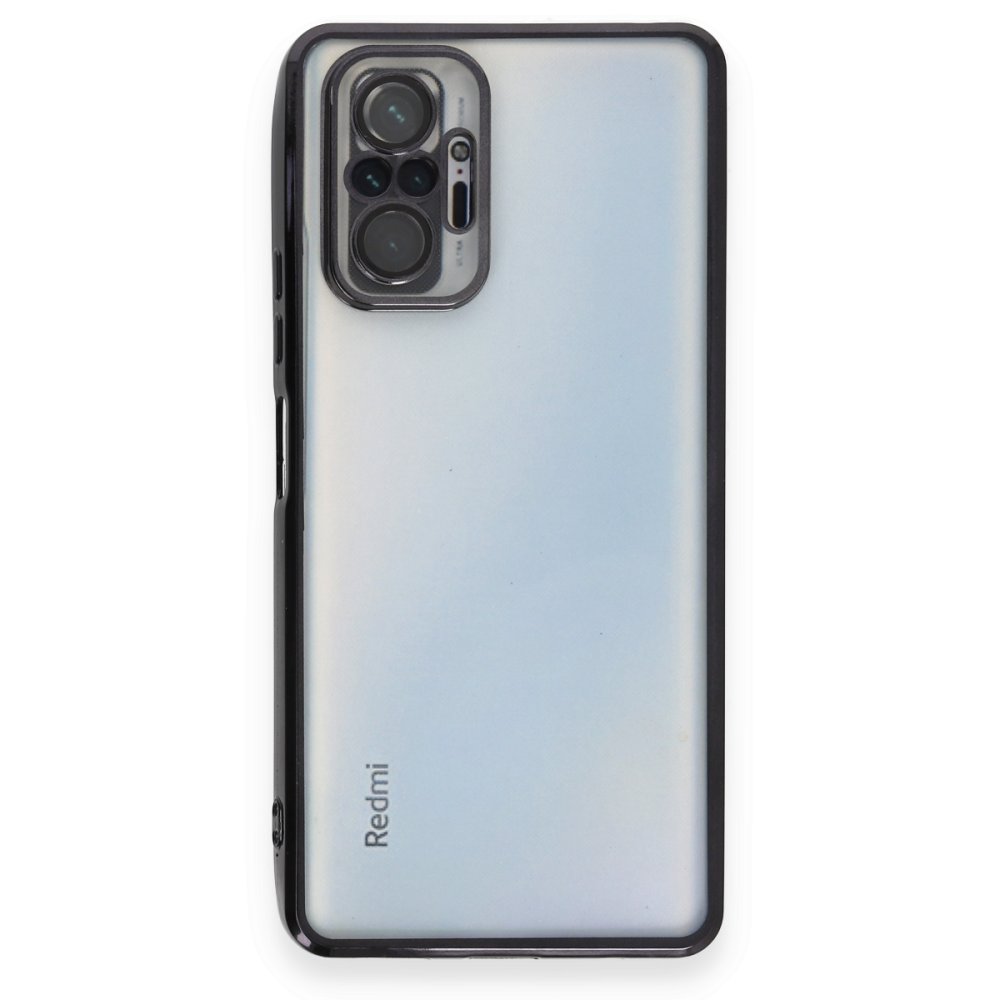 Redmi Note 10 Pro Kılıf Razer Lensli Silikon - Siyah