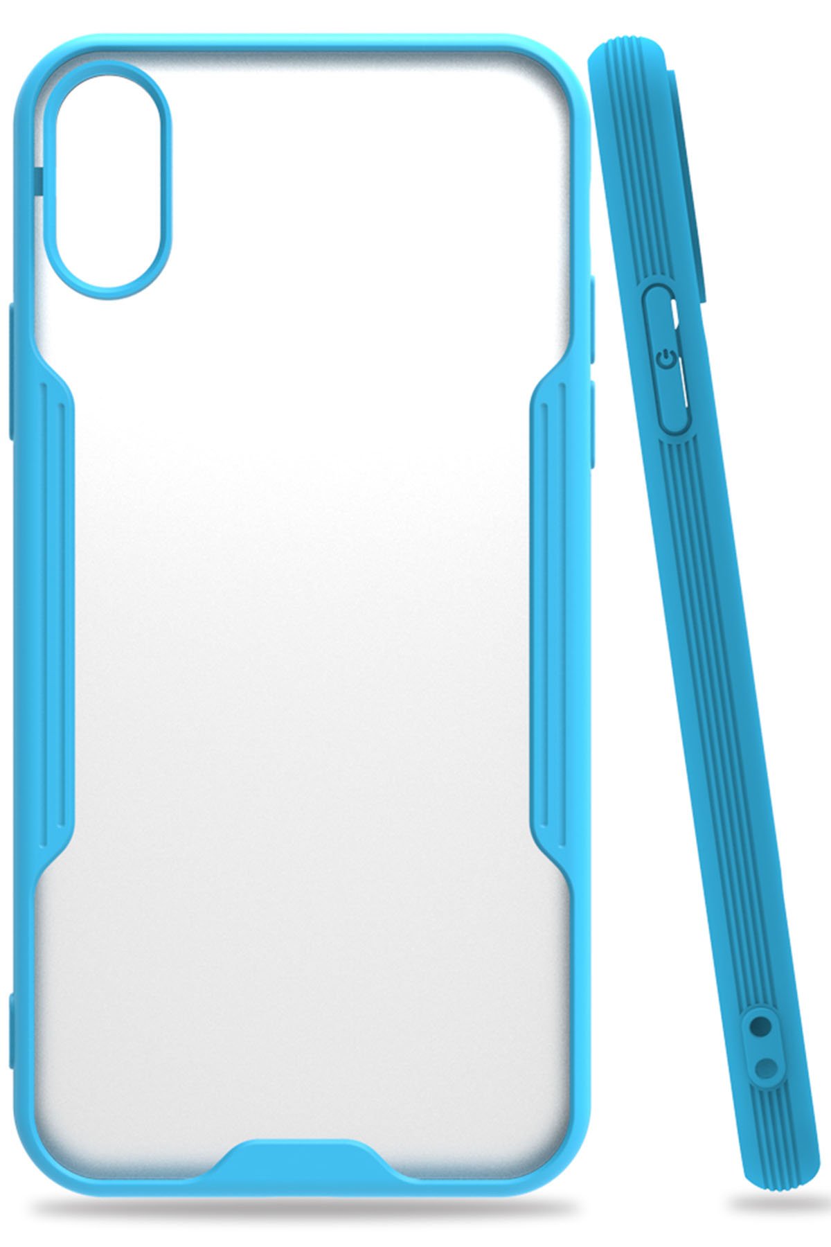 iPhone X Kılıf Platin Silikon - Mavi  iPhone X Kılıf Platin Silikon - Mavi