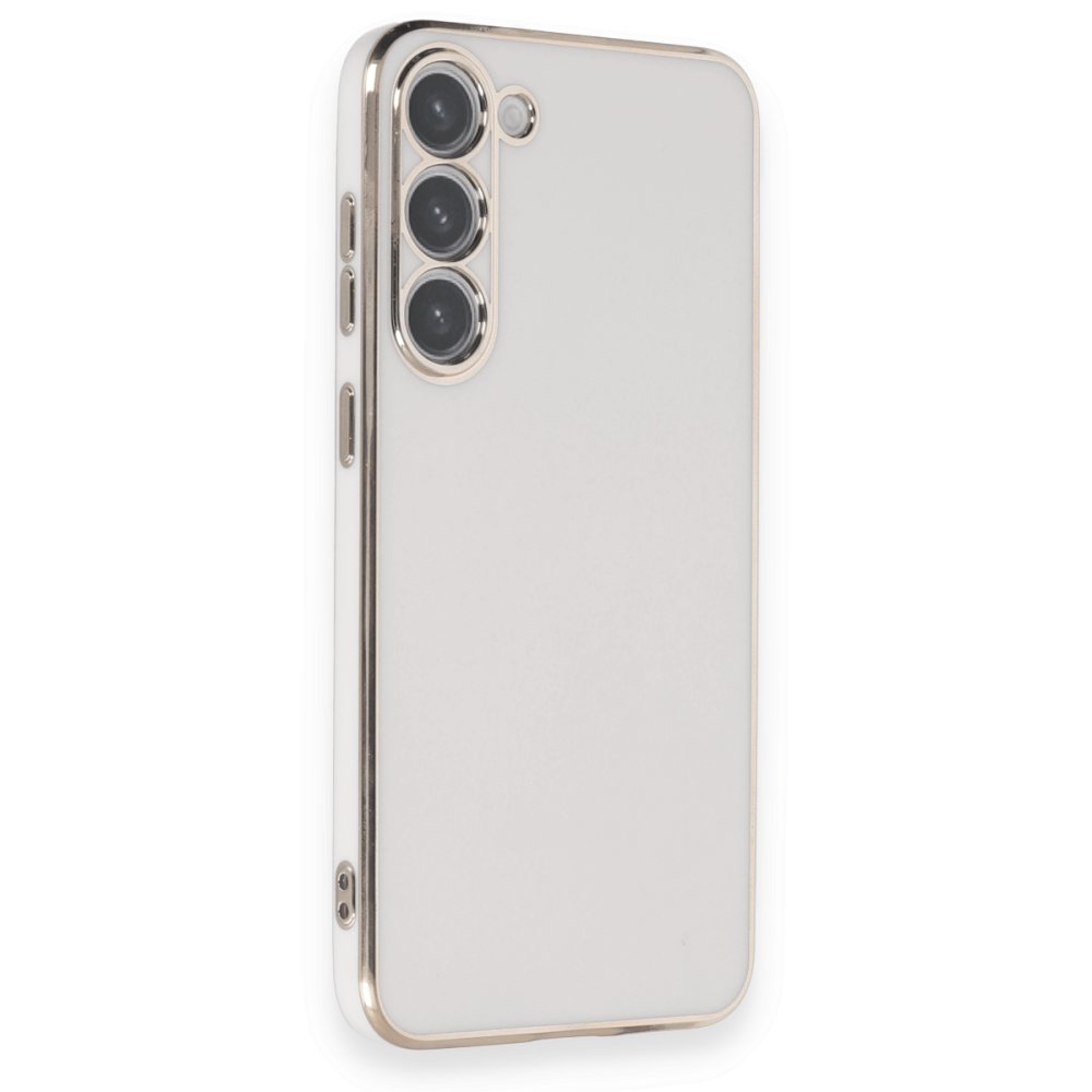  Samsung Galaxy S23 Plus Kılıf Volet Silikon - Beyaz