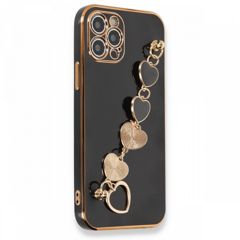  iPhone 12 Pro Max Kılıf Esila Silikon - Siyah