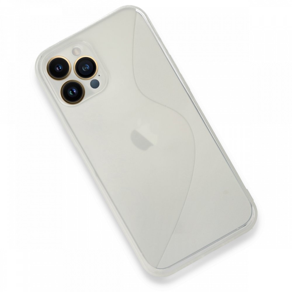  iPhone 13 Pro Max Kılıf S Silikon - Şeffaf