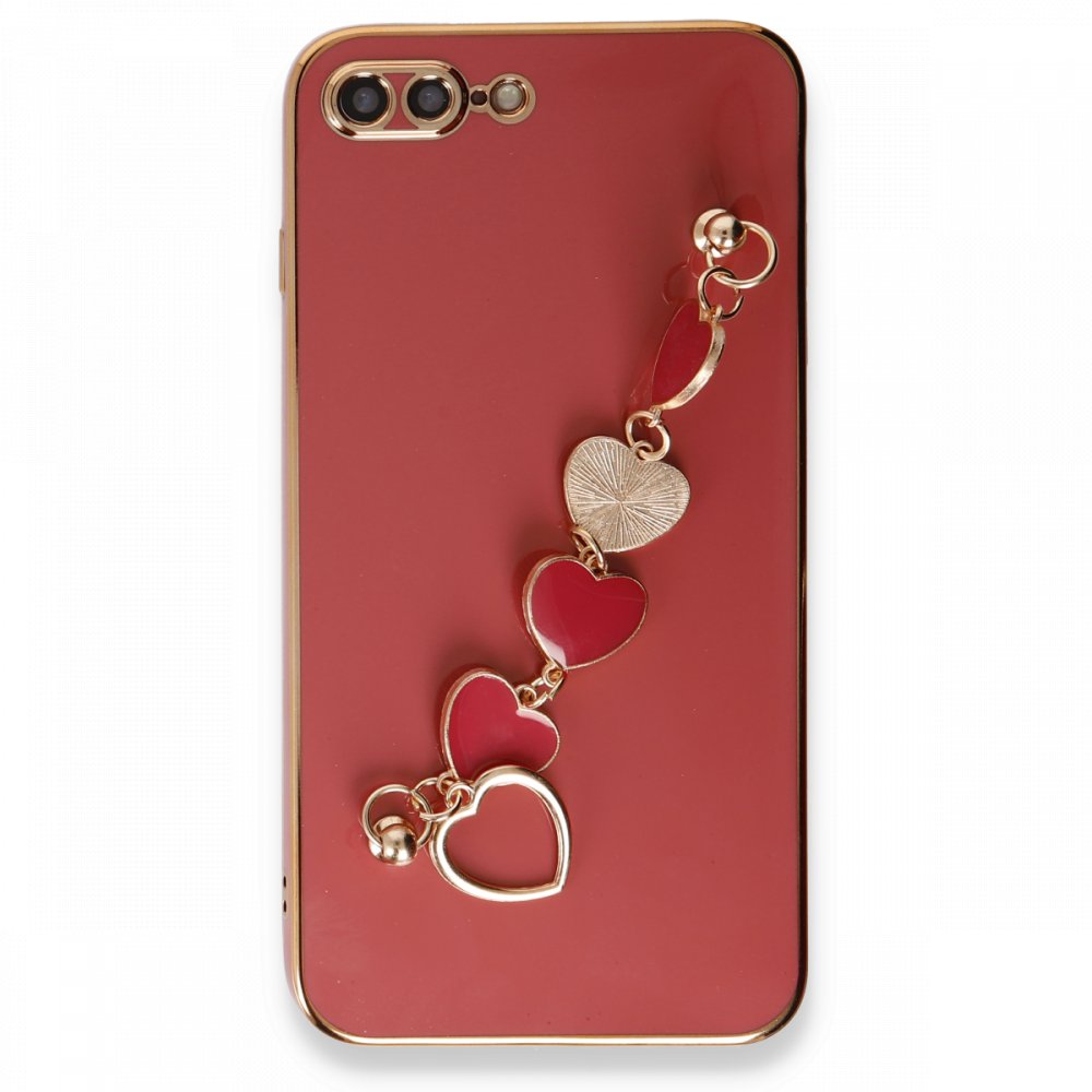 iPhone 8 Plus Kılıf Esila Silikon - Kırmızı iPhone 8 Plus Kılıf Esila Silikon - Kırmızı