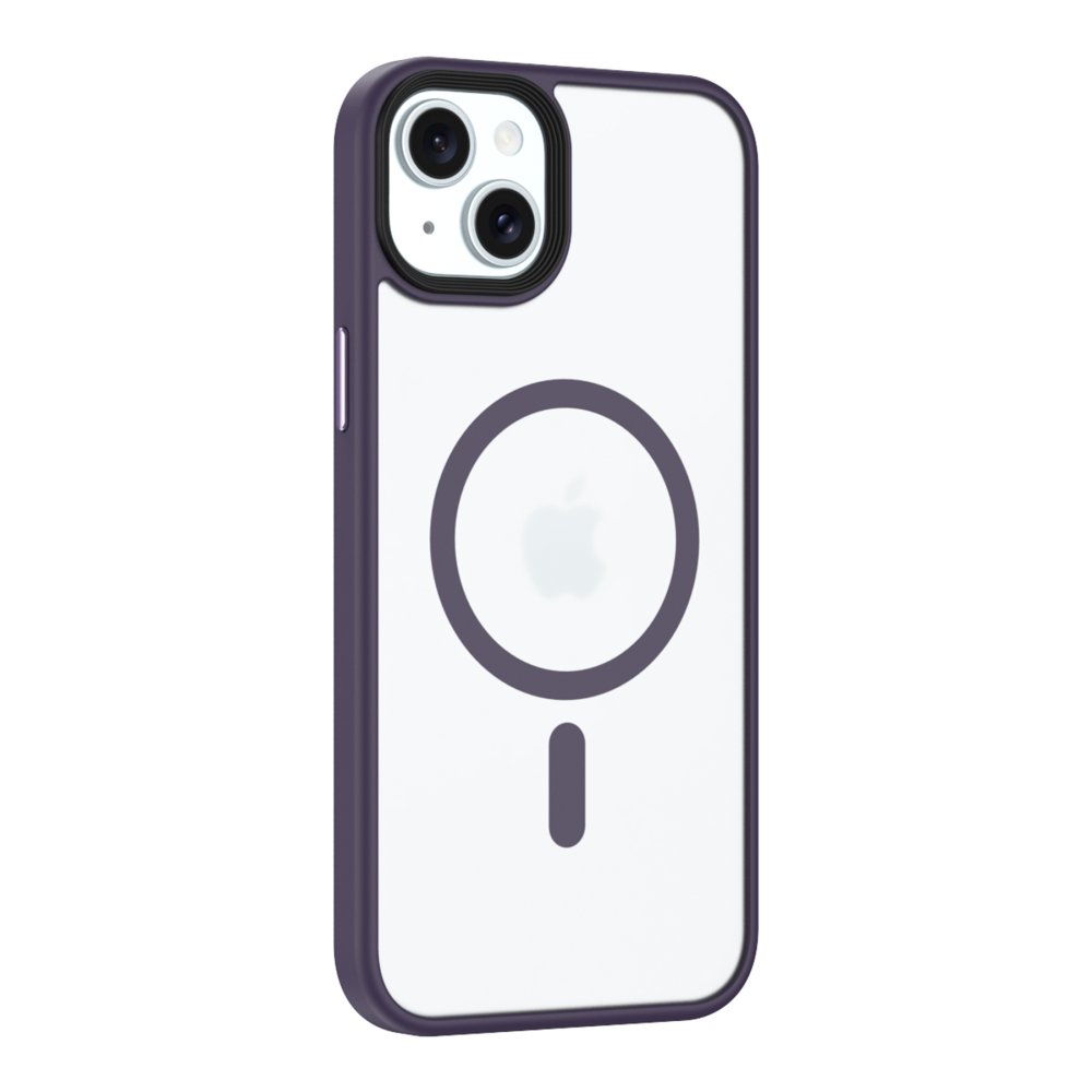 iPhone 15 Kılıf Trex Magneticsafe Kapak - Derin Mor  iPhone 15 Kılıf Trex Magneticsafe Kapak - Derin Mor