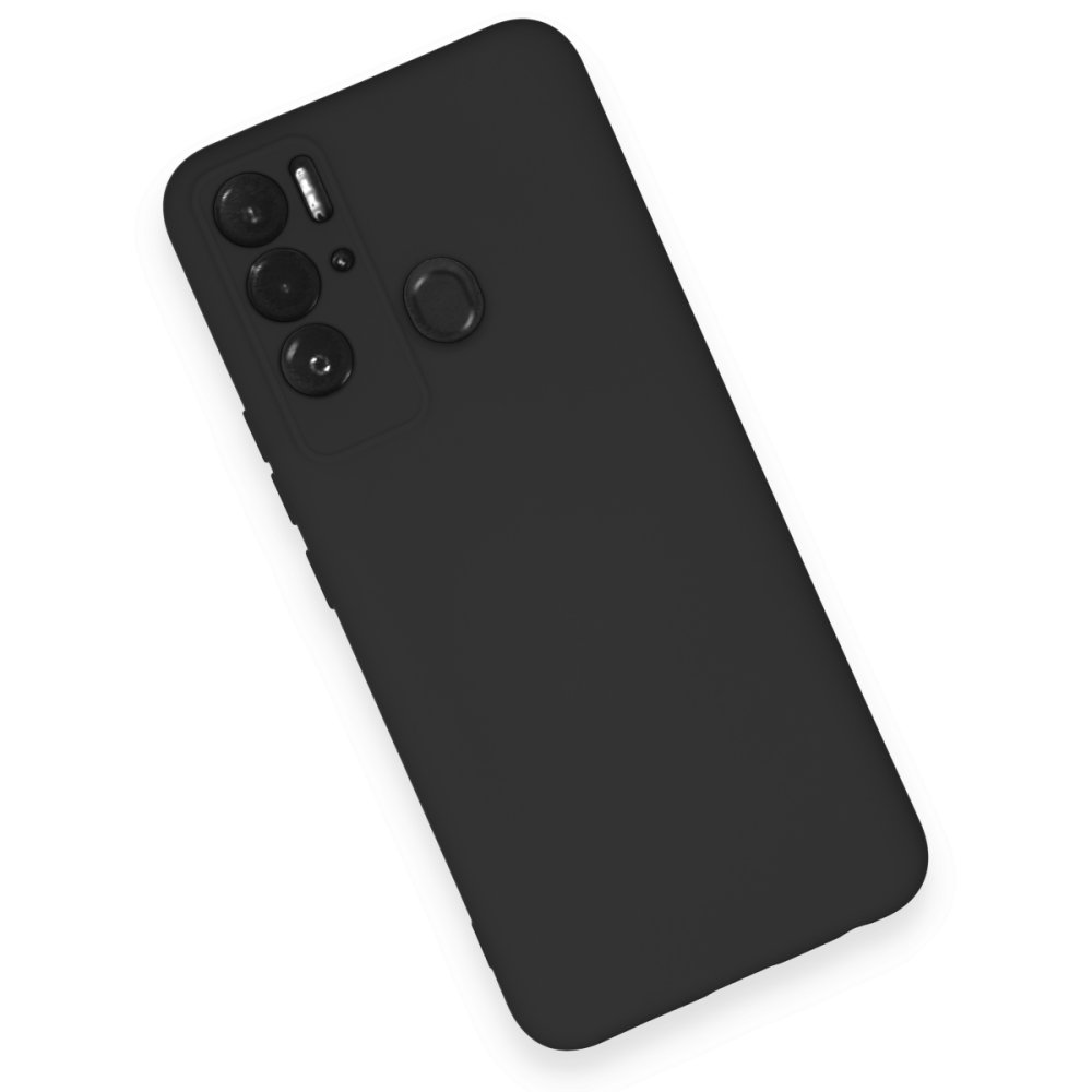 Tecno Pova Neo Kılıf Nano içi Kadife Silikon - Siyah Tecno Pova Neo Kılıf Nano içi Kadife Silikon - Siyah