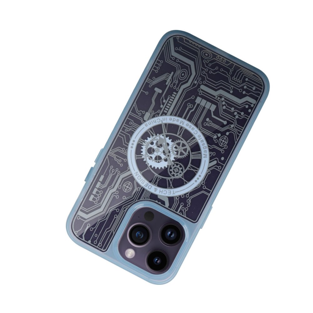 iPhone 13 Pro Kılıf Magic Magneticsafe Silikon - Sierra Blue
