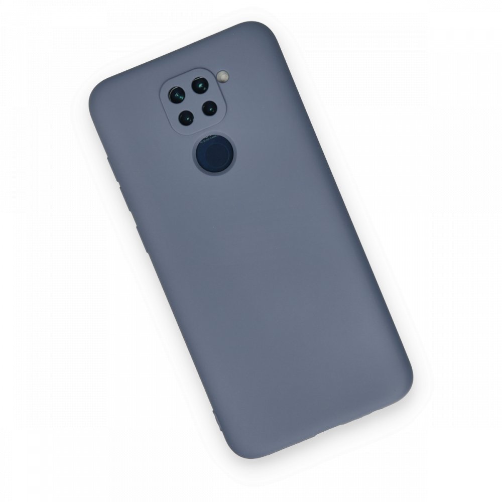 Redmi Note 9 Kılıf Nano içi Kadife Silikon - Gri
