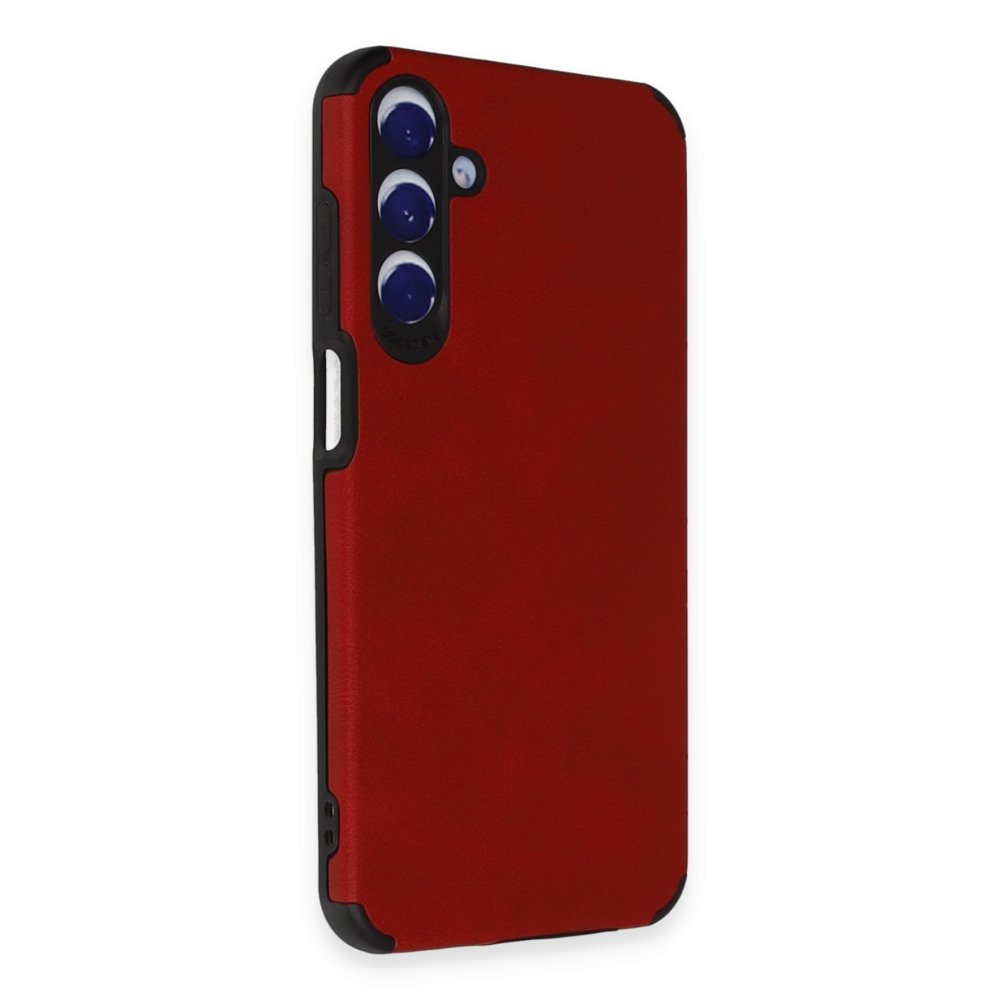  Samsung Galaxy A25 5G Kılıf Loop Deri Silikon - Kırmızı