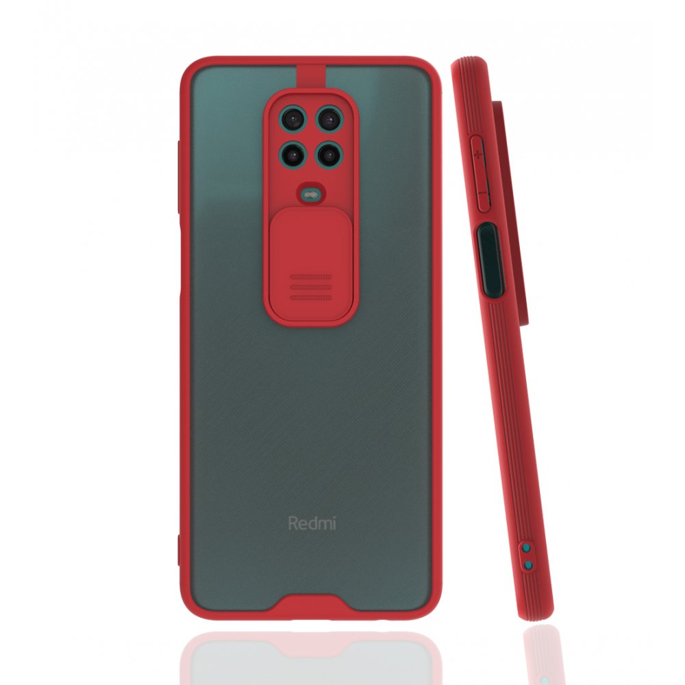 Redmi Note 9 Pro Kılıf Platin Kamera Koruma Silikon - Kırmızı Redmi Note 9 Pro Kılıf Platin Kamera Koruma Silikon - Kırmızı