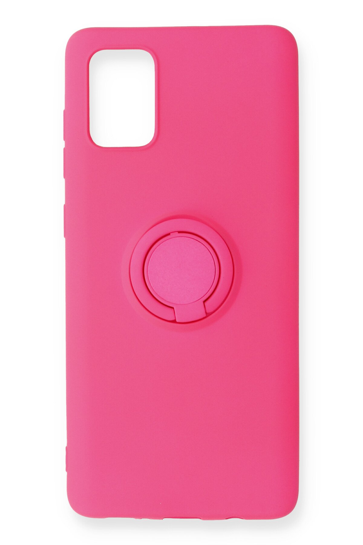  Samsung Galaxy A91 / S10 Lite Kılıf Viktor Yüzüklü Silikon - Pembe