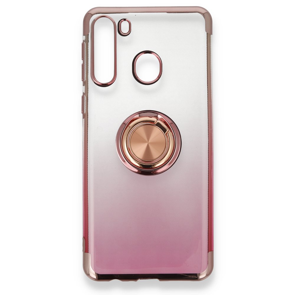  Samsung Galaxy A21 Kılıf Marvel Yüzüklü Silikon - Pembe