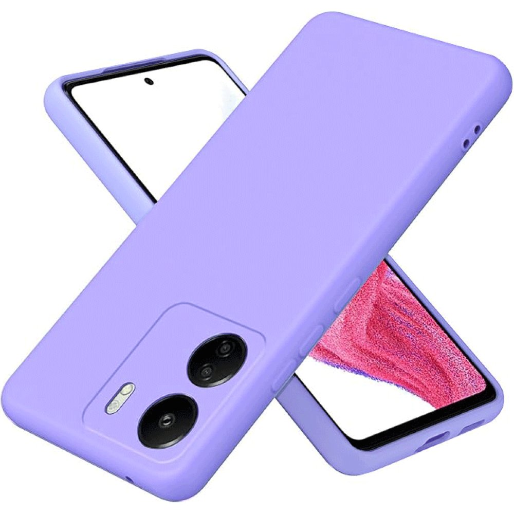  Xiaomi Poco C65 Kılıf First Silikon - Lila