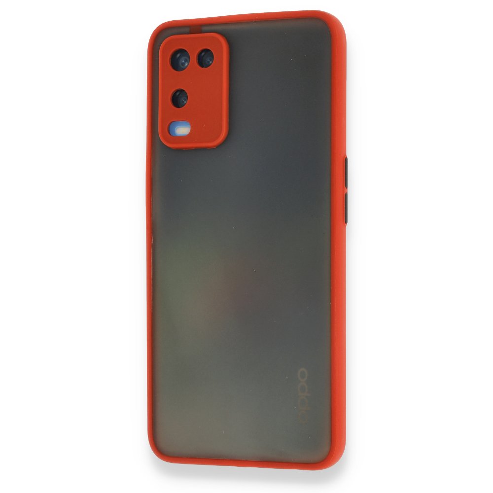 Oppo A54 4G Kılıf Montreal Silikon Kapak - Kırmızı Oppo A54 4G Kılıf Montreal Silikon Kapak - Kırmızı