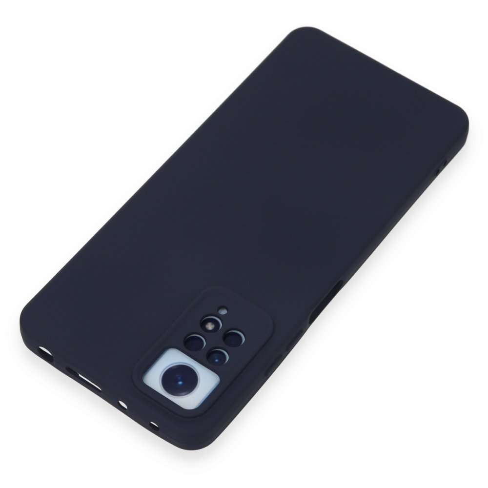 Redmi Note 12 Pro 4G Kılıf Nano içi Kadife Silikon - Lacivert