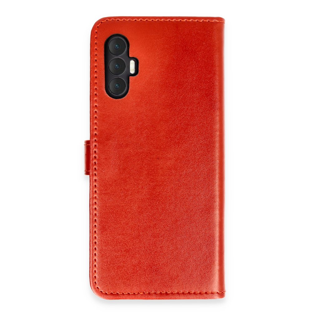 Tecno Spark 8 Pro Kılıf Trend S Plus Kapaklı Kılıf - Kırmızı Tecno Spark 8 Pro Kılıf Trend S Plus Kapaklı Kılıf - Kırmızı