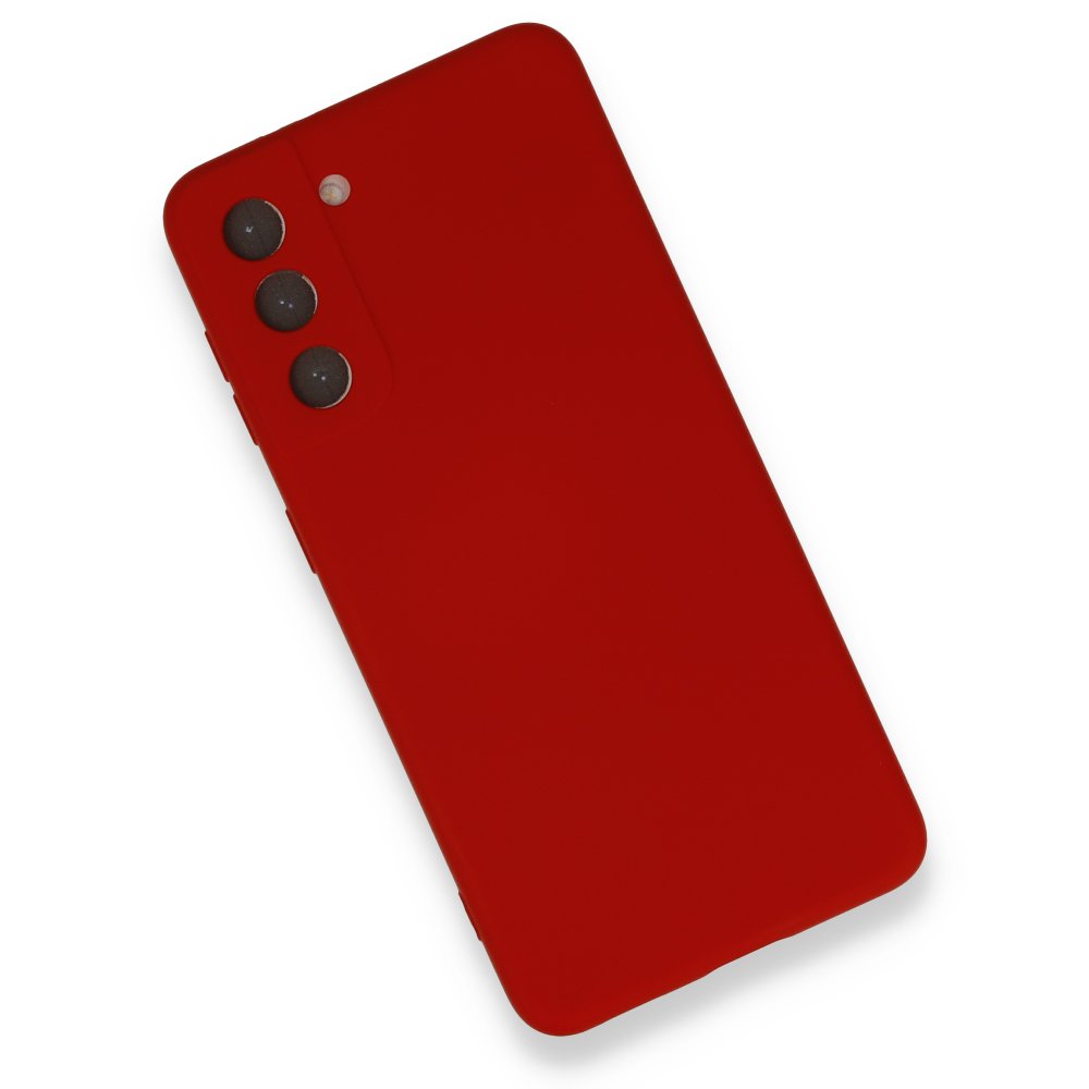  Samsung Galaxy S21 FE Kılıf Nano içi Kadife Silikon - Kırmızı