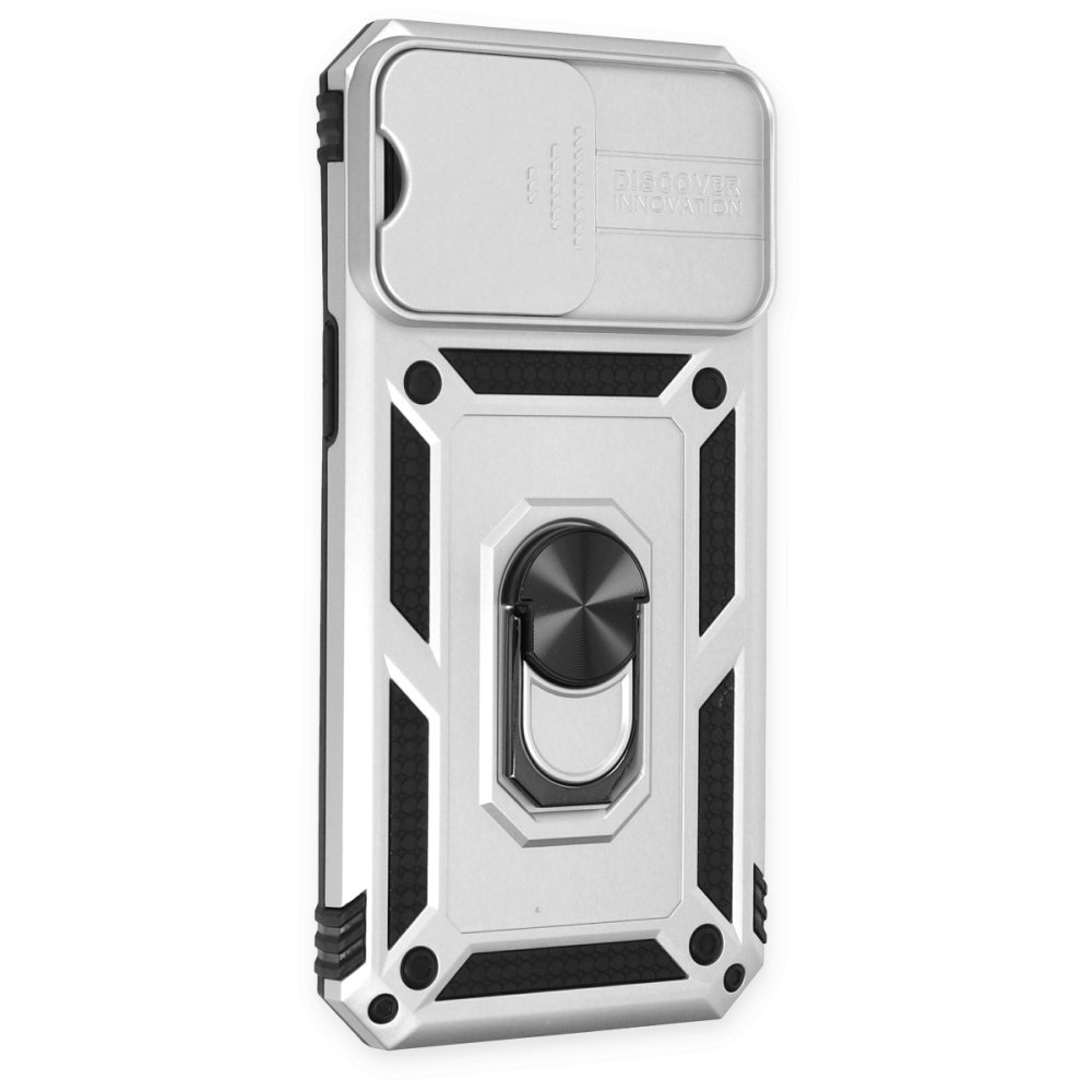 iPhone 14 Pro Max Kılıf Pars Lens Yüzüklü Silikon - Gümüş  iPhone 14 Pro Max Kılıf Pars Lens Yüzüklü Silikon - Gümüş