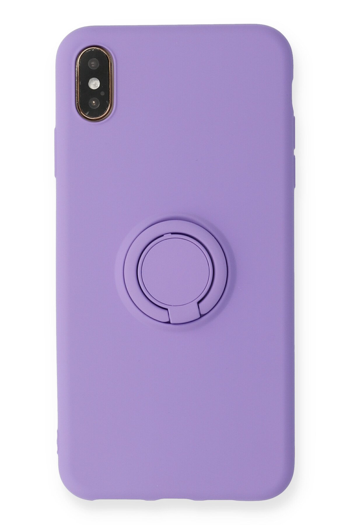  iPhone XS Max Kılıf Viktor Yüzüklü Silikon - Mor