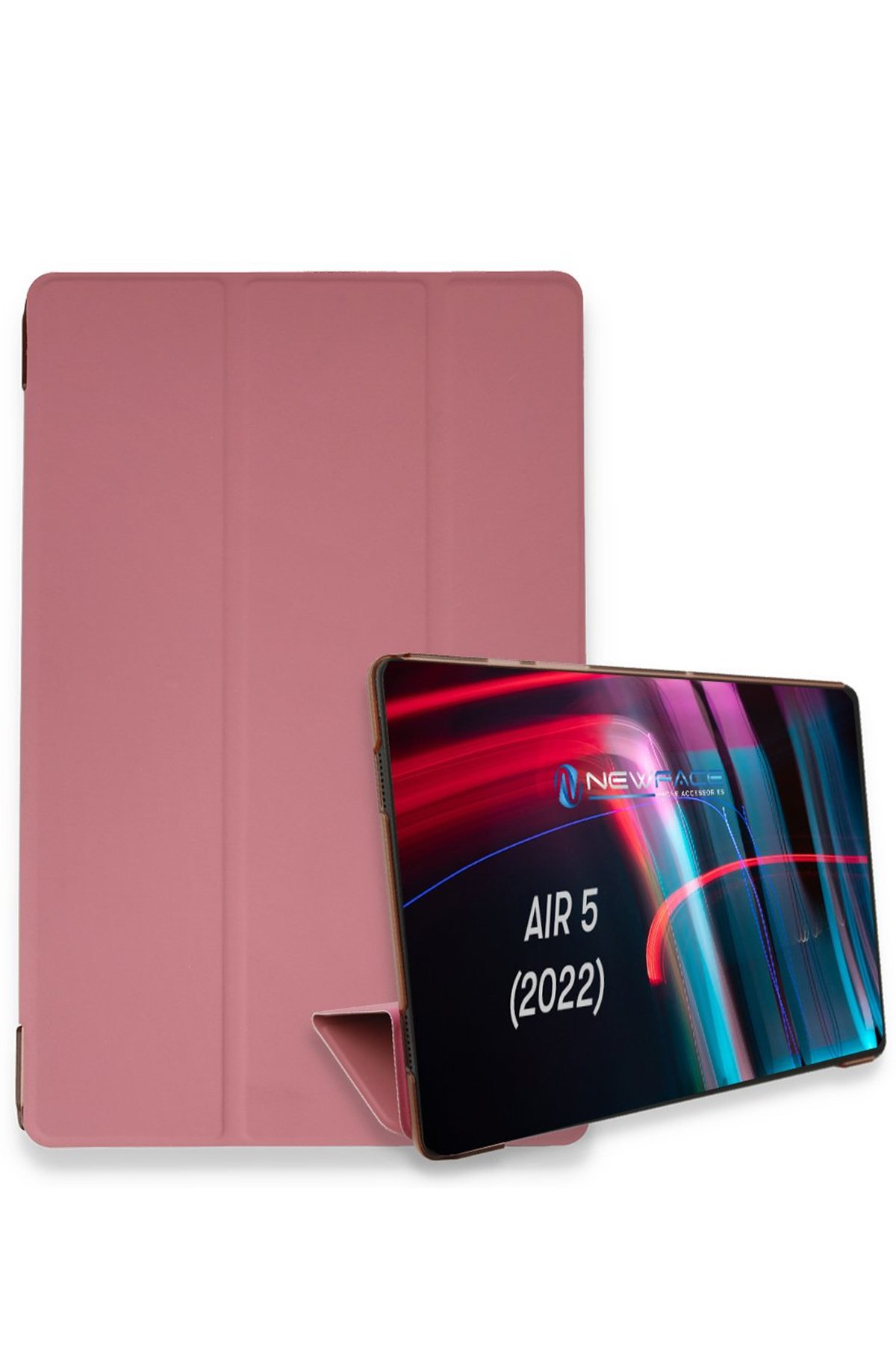 iPad Air 5 (2022) Kılıf Tablet Smart Kılıf - Pembe iPad Air 5 (2022) Kılıf Tablet Smart Kılıf - Pembe