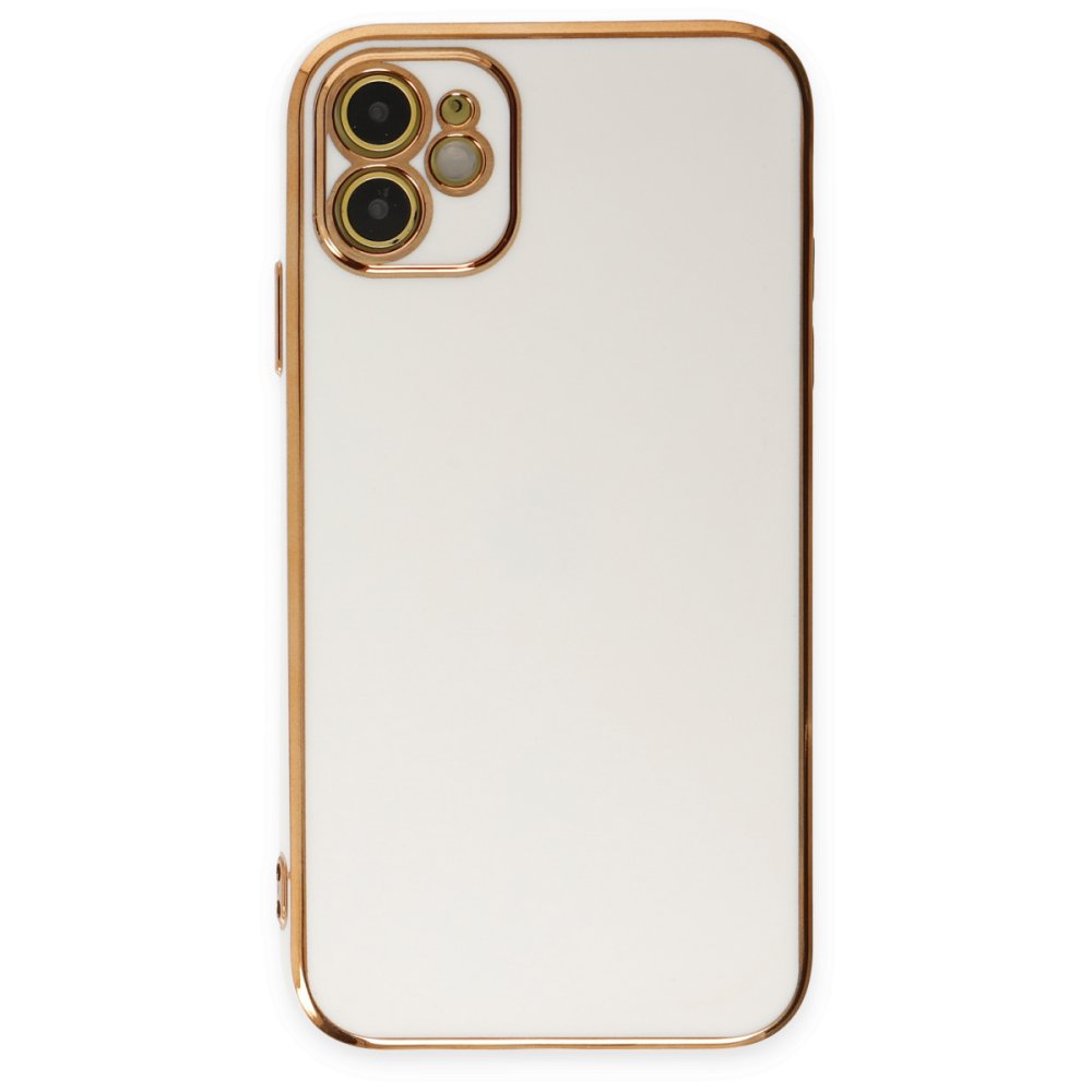  iPhone 12 Kılıf Volet Silikon - Beyaz