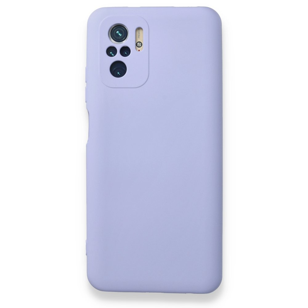 Redmi Note 10S Kılıf Nano içi Kadife Silikon - Lila