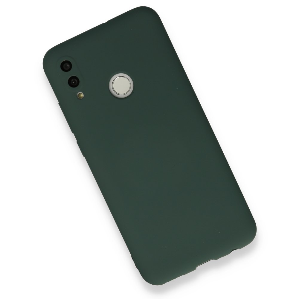 Huawei P Smart 2019 Kılıf Nano içi Kadife Silikon - Koyu Yeşil  Huawei P Smart 2019 Kılıf Nano içi Kadife Silikon - Koyu Yeşil