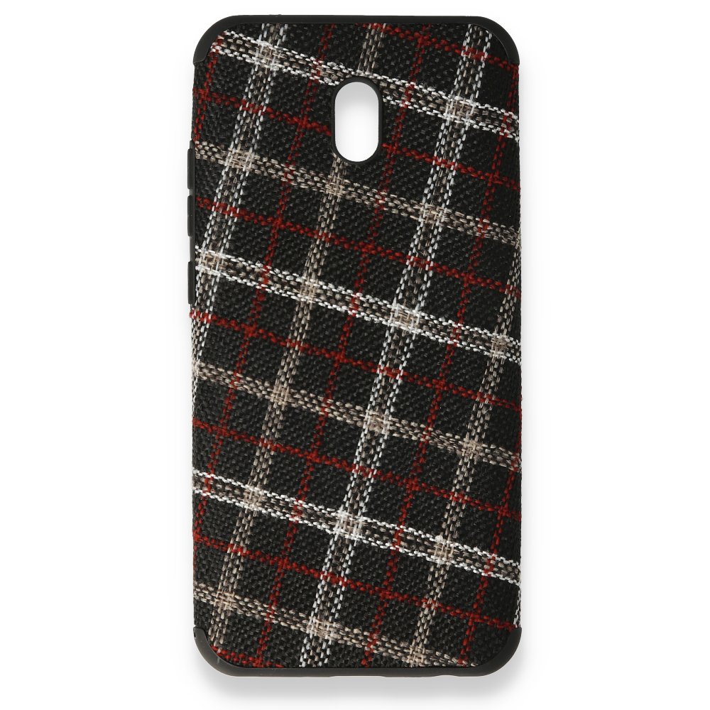 Redmi 8A Kılıf Ottoman Kumaş Silikon - Ekose Redmi 8A Kılıf Ottoman Kumaş Silikon - Ekose