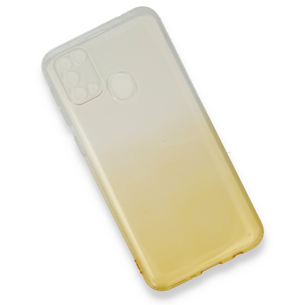  Samsung Galaxy M31 Kılıf Lüx Çift Renkli Silikon - Sarı