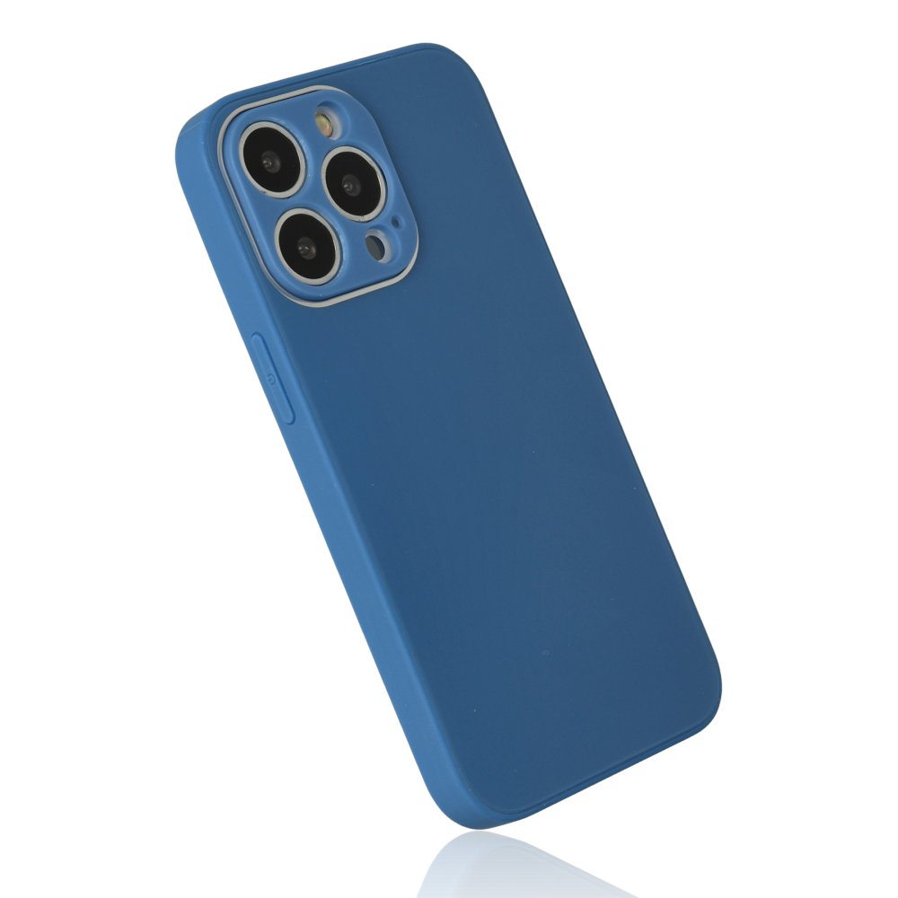 iPhone 14 Pro Kılıf Glass Kapak - Mavi  iPhone 14 Pro Kılıf Glass Kapak - Mavi