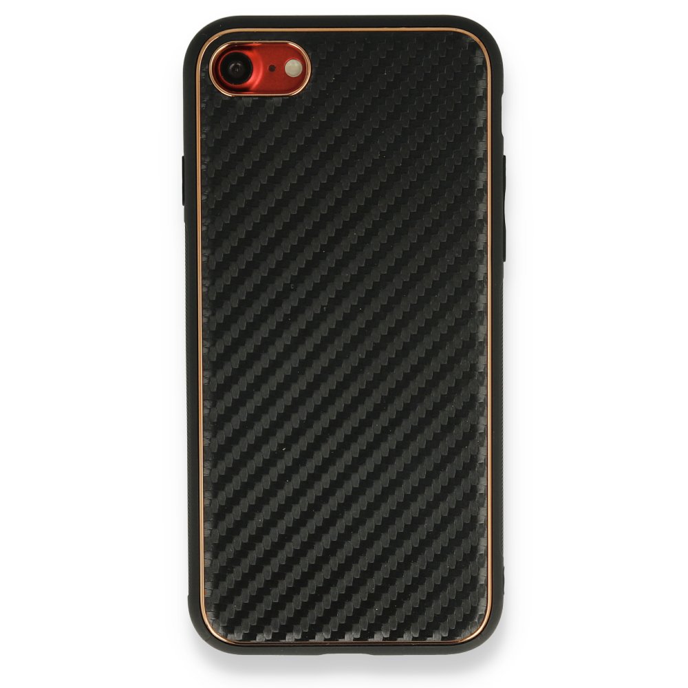  iPhone 7 Kılıf Coco Karbon Silikon - Siyah