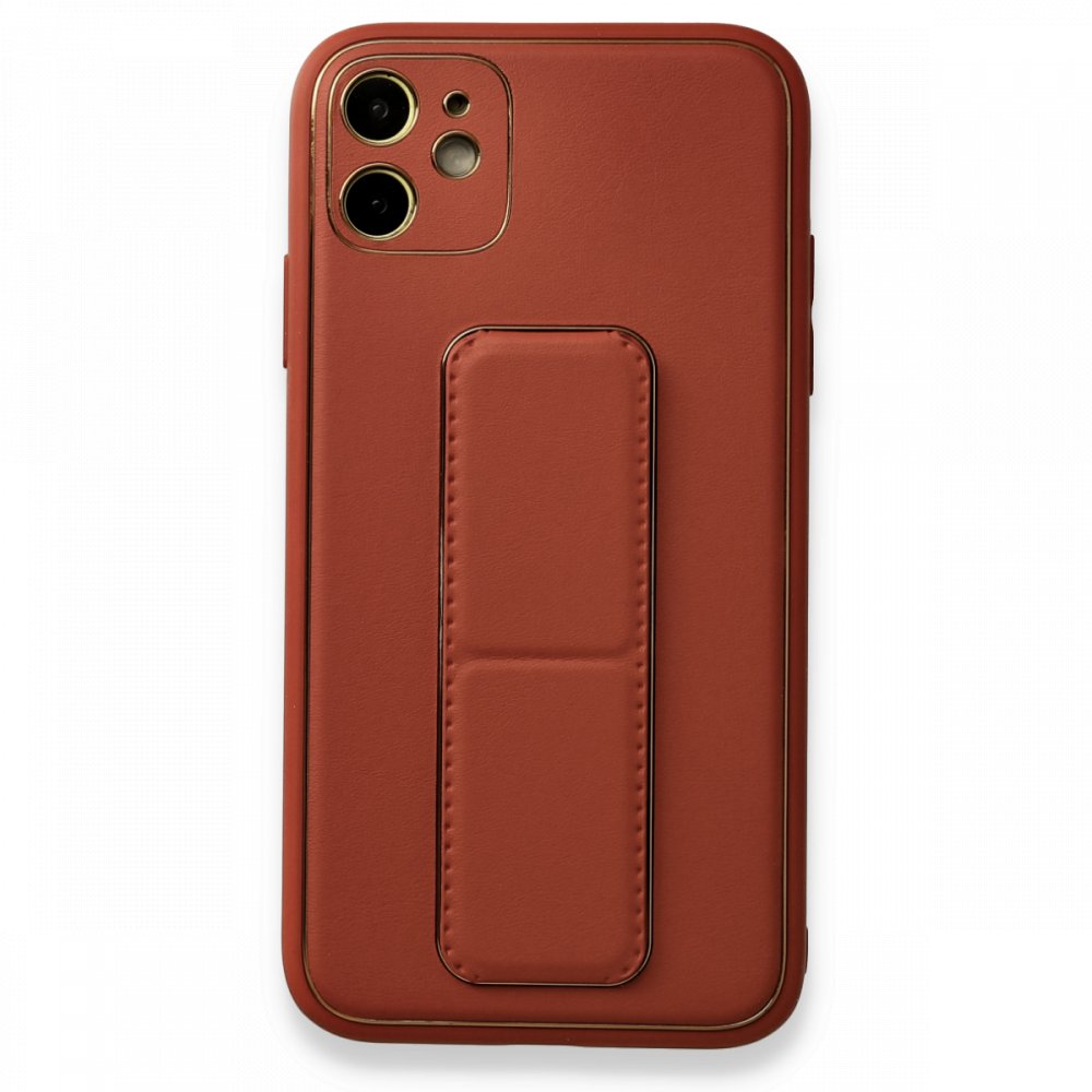 iPhone 12 Kılıf Coco Deri Standlı Kapak - Fuşya iPhone 12 Kılıf Coco Deri Standlı Kapak - Fuşya