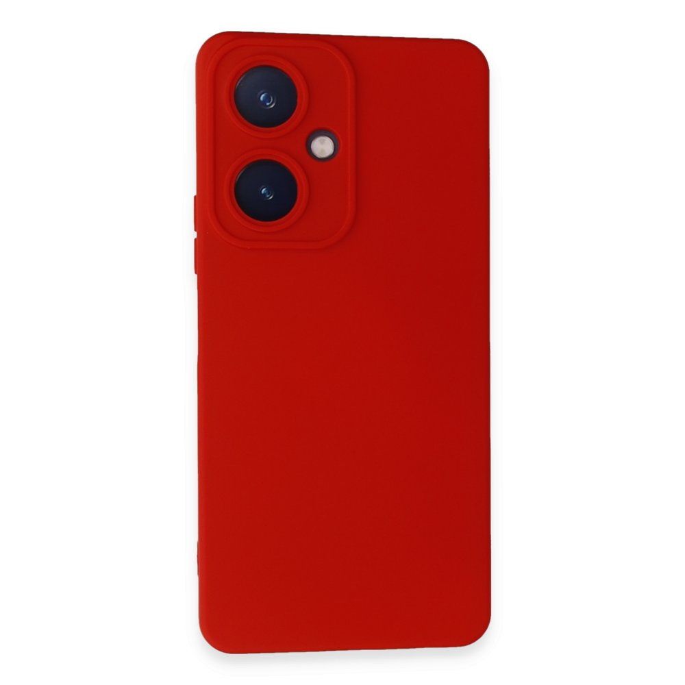  Vivo Y27 Kılıf Nano içi Kadife Silikon - Kırmızı