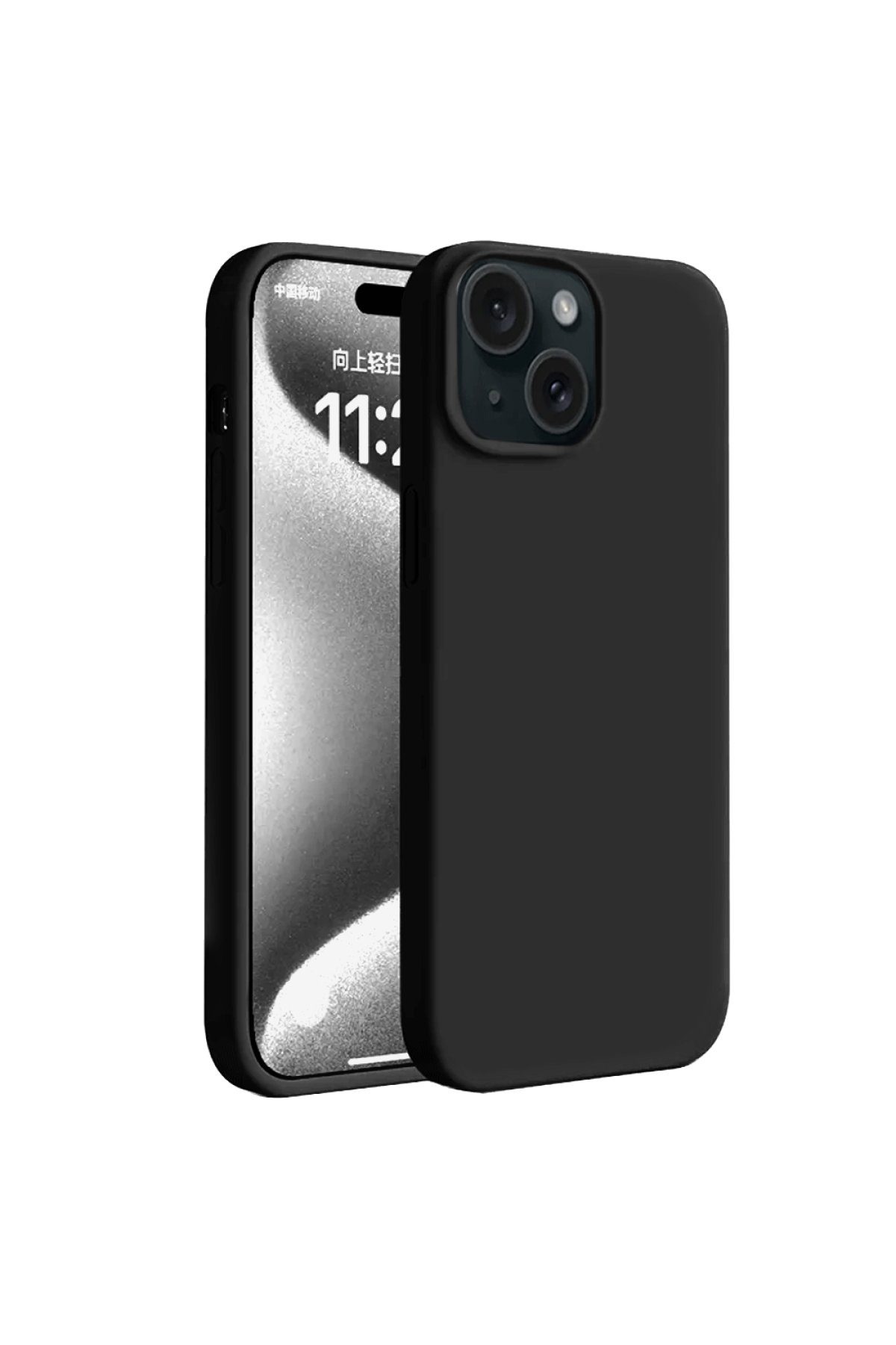 iPhone 15 Kılıf First Silikon - Siyah  iPhone 15 Kılıf First Silikon - Siyah