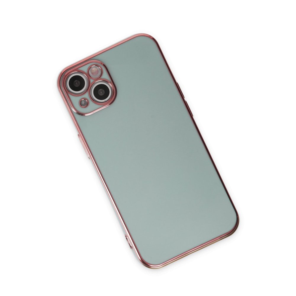  iPhone 15 Kılıf Volet Silikon - Açık Yeşil