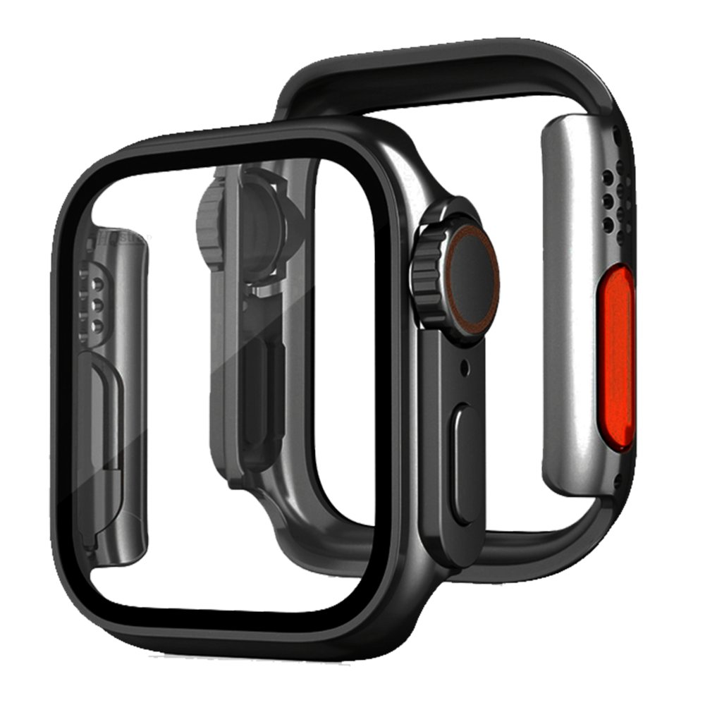  Apple Watch 40mm Watch 49mm Kasa Dönüştürücü ve Ekran Koruyucu - Siyah