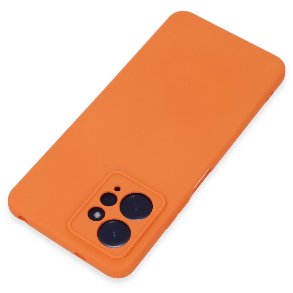 Redmi Note 12 4G Kılıf Nano içi Kadife Silikon - Turuncu