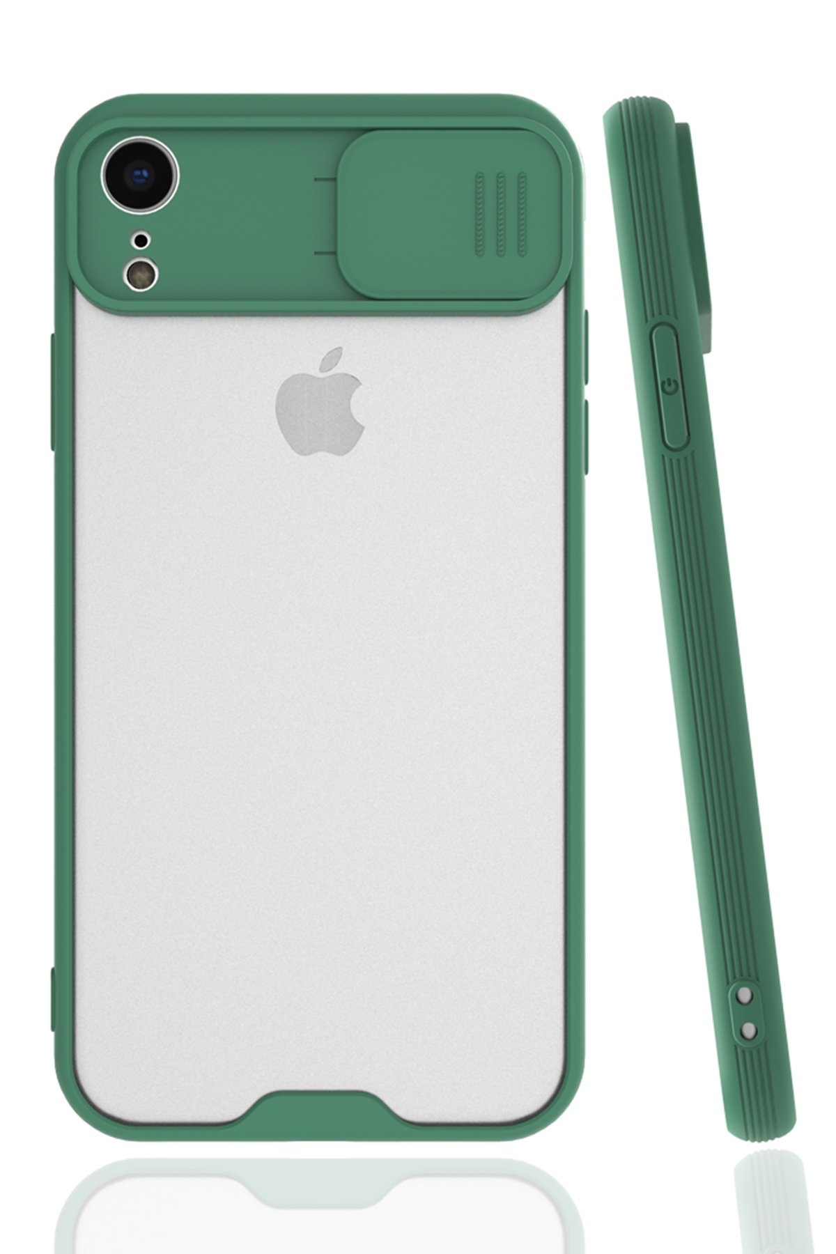 iPhone XR Kılıf Platin Kamera Koruma Silikon - Yeşil iPhone XR Kılıf Platin Kamera Koruma Silikon - Yeşil