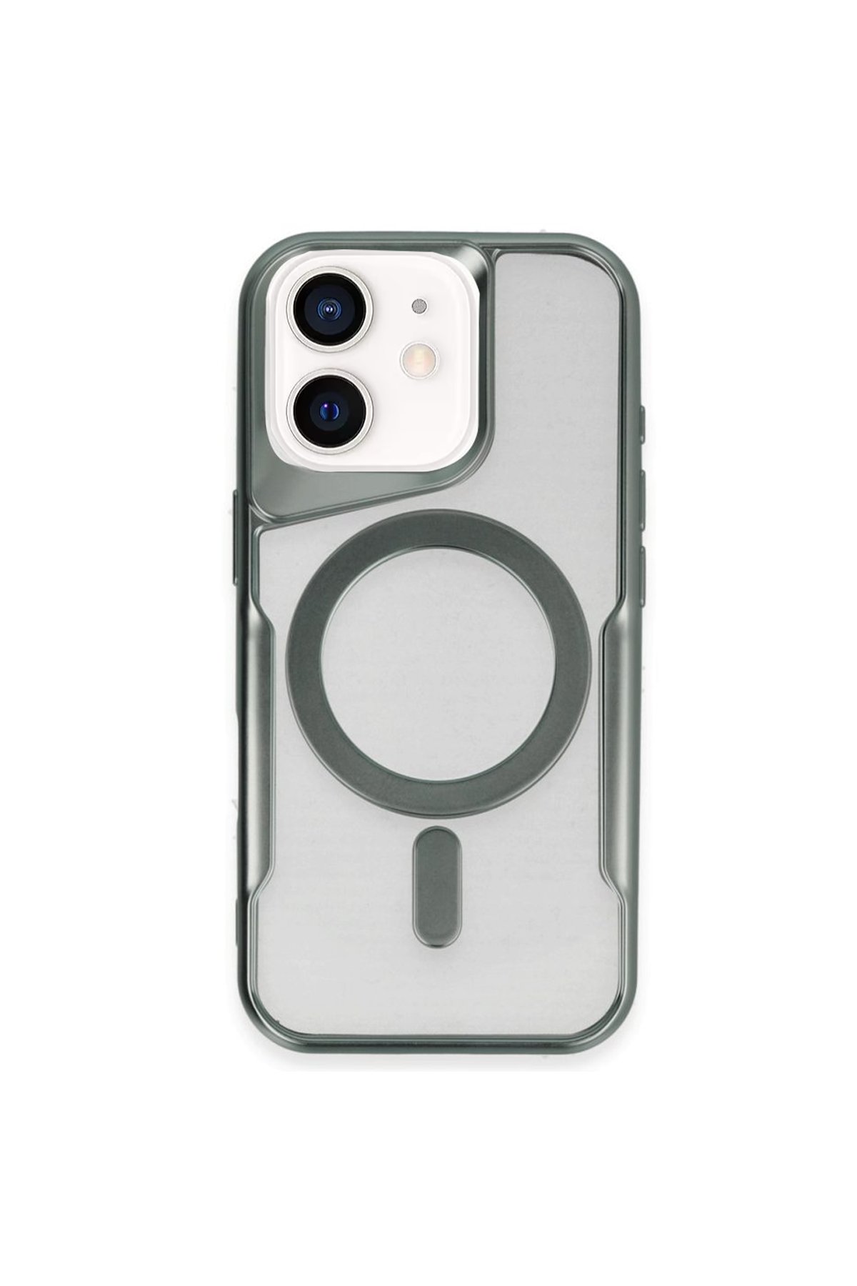 iPhone 11 Kılıf Boyi Magsafe Silikon Kapak - Yeşil iPhone 11 Kılıf Boyi Magsafe Silikon Kapak - Yeşil